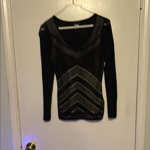 Elegant Black and White Sweater